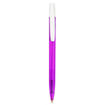 Caneta BIC® Media Clic Clear | Tinta azul cor violeta