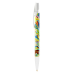 Caneta BIC® Media Clic Clear | Tinta azul