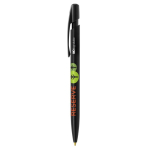 Canetas ecológicas com logótipo tinta azul BIC® Media Clic BIO cor preto