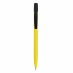 Canetas ecológicas com logótipo tinta azul BIC® Media Clic BIO cor amarelo