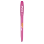 Caneta BIC personalizável com logo ou imagem tinta azul Super Clip cor cor-de-rosa