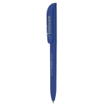 Caneta BIC personalizável com logo ou imagem tinta azul Super Clip cor azul-marinho