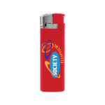 Isqueiro da BIC® personalizáveis para brindes J38 Chrome Hood cor vermelho