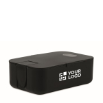 Lancheira com suporte para telefone de grande capacidade 1L Bon Appetit cor preto vista principal