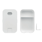 Lancheira com suporte para telefone de grande capacidade 1L Bon Appetit cor branco segunda vista