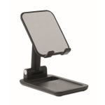 Suporte dobrável para telemóveis e tablets com logótipo Square cor preto