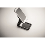 Suporte dobrável para telemóveis e tablets com logótipo Square cor preto vista fotografia sétima vista