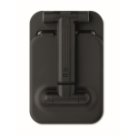 Suporte dobrável para telemóveis e tablets com logótipo Square cor preto oitava vista