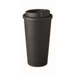 Copos takeaway de plástico de parede dupla e 475 ml Large cor preto