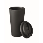 Copos takeaway de plástico de parede dupla e 475 ml Large cor preto segunda vista