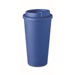 Copos takeaway de plástico de parede dupla e 475 ml Large cor azul