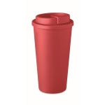 Copos takeaway de plástico de parede dupla e 475 ml Large cor vermelho