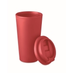 Copos takeaway de plástico de parede dupla e 475 ml Large cor vermelho segunda vista
