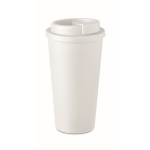 Copos takeaway de plástico de parede dupla e 475 ml Large cor branco
