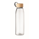 Garrafas personalizadas de vidro sem fugas 500ml Crystal Fjord cor transparente
