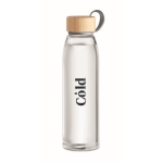 Garrafas personalizadas de vidro sem fugas 500ml Crystal Fjord cor transparente vista principal segunda vista