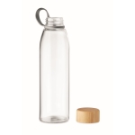 Garrafas personalizadas de vidro sem fugas 500ml Crystal Fjord cor transparente terceira vista