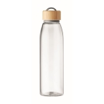 Garrafas personalizadas de vidro sem fugas 500ml Crystal Fjord cor transparente quarta vista