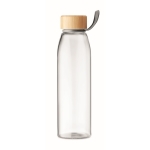 Garrafas personalizadas de vidro sem fugas 500ml Crystal Fjord cor transparente quinta vista