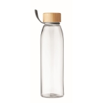 Garrafas personalizadas de vidro sem fugas 500ml Crystal Fjord cor transparente sétima vista
