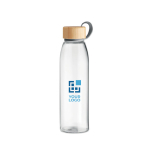 Garrafas personalizadas de vidro sem fugas 500ml Crystal Fjord vista principal