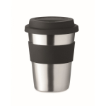 Copos de aço inoxidável para levar de 350ml Takeaway Steel cor preto quinta vista