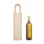 Saco para vinho personalizado de juta e canvas 320 g/m2 Wine Rioja cor bege quarta vista