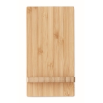 Suporte de bambu de carregamento rápido sem fio prático Support cor madeira oitava vista