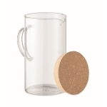 Jarra de cristal personalizada com tampa de cortiça Crystal Water/Juice cor transparente quarta vista