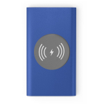 Carregador sem fio e powerbank 4.000 mAh Powercard Chargepad cor azul