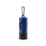 Porta-sacos para cães com mosquetão e lanterna Colors Muller cor azul primeira vista