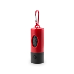 Porta-sacos para cães com mosquetão e lanterna Colors Muller cor vermelho primeira vista