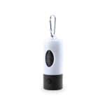 Porta-sacos para cães com mosquetão e lanterna Colors Muller cor branco primeira vista