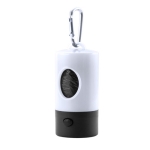 Porta-sacos para cães com mosquetão e lanterna Colors Muller cor branco