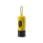 Porta-sacos para cães com mosquetão e lanterna Colors Muller cor amarelo primeira vista
