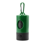 Porta-sacos para cães com mosquetão e lanterna Colors Muller cor verde