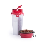 Kit de viagem para comida e bebida de animais Set Mascotas TakeAway cor vermelho quinta vista