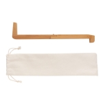 Suporte de bambu para portátil e tablet em bolsa individual Bamboo cor madeira segunda vista