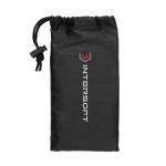 Conjunto de 4 bandas elásticas de fitness com bolsa Strong cor preto vista com logo