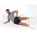 Conjunto de 4 bandas elásticas de fitness com bolsa Strong cor preto vista de ambiente 2