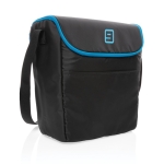 Lancheira térmica promocional resistente para 20 latas Explorer 17L cor preto vista com logo