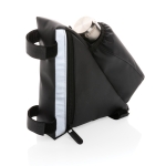 Bolsa refletora para bicicleta personalizada para publicidade cor preto segunda vista
