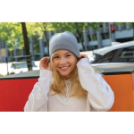 Gorros de inverno ecológicos com patch com logo e design Clássico Eco vista de ambiente 2