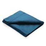 Manta polar fina com saco de transporte de 160 g/m2 Polar Soft cor azul-marinho
