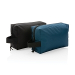 Nécessaire de viagem sustentável com design simples Básico Eco cor preto vista geral