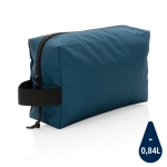 Nécessaire de viagem sustentável com design simples Básico Eco cor azul-marinho