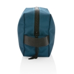 Nécessaire de viagem sustentável com design simples Básico Eco cor azul-marinho terceira vista