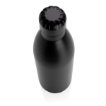 Garrafa grande térmica de aço inoxidável 1L Lifestyle Premium cor preto terceira vista