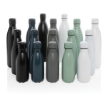Garrafa grande térmica de aço inoxidável 1L Lifestyle Premium cor preto