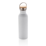 Garrafa de aço de parede única com tampa e pega 700ml Clip Neck cor branco